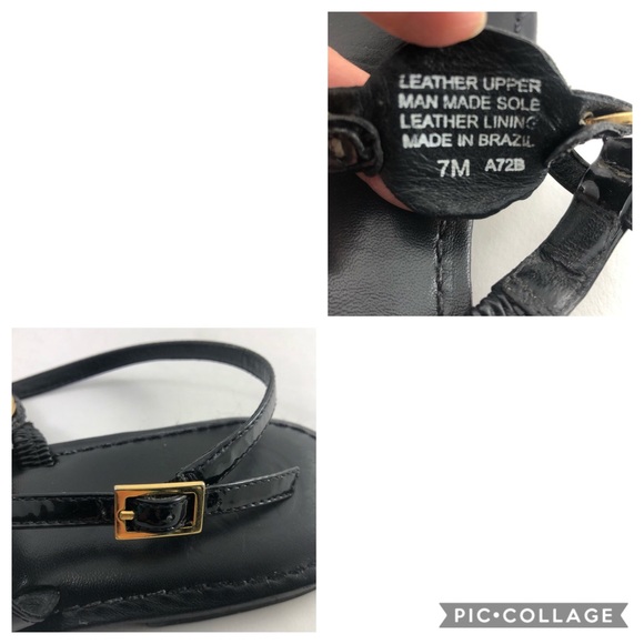 Tory Burch Ali Black Slingback Thong Sandals - Picture 7 of 8